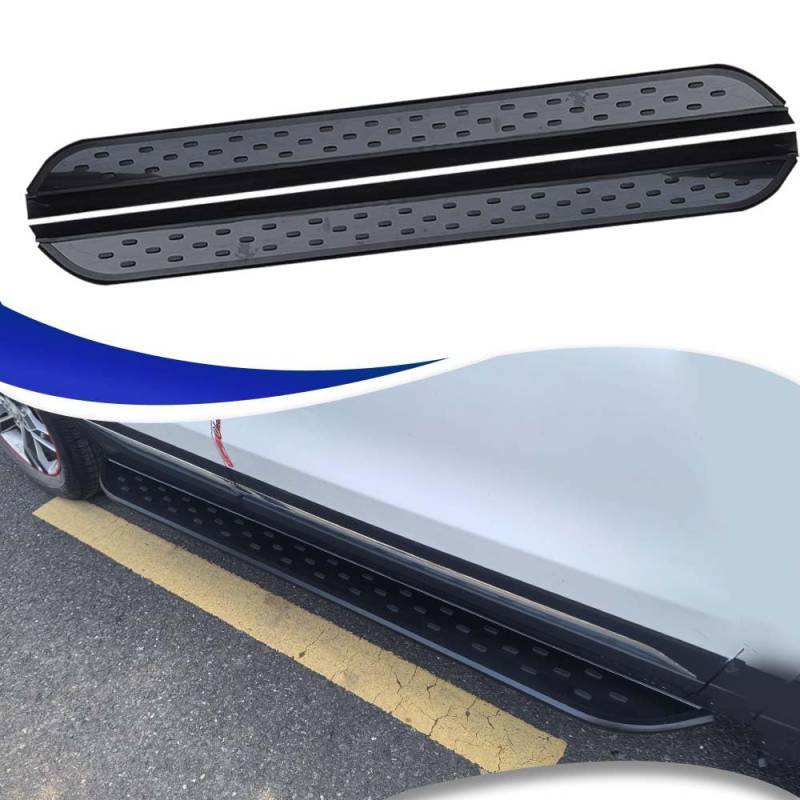 Feste 2 x Trittbretter passend für Hyundai Santa Cruz Seitenstufen Nerf Bars Zubehör mit Halterungen von Freedommy