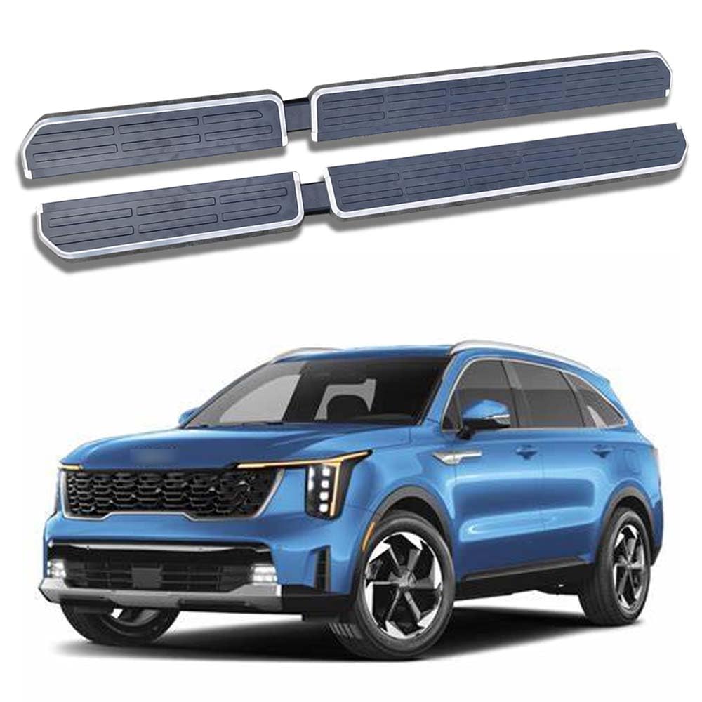 Feste 2 x Trittbretter passend für KIA Sorento 2021–2025 Side Step Protect Bar Pedal Nerf Bars Zubehör mit Halterungen Feste 2 x Trittbretter passend für KIA Sorento 2021–2025 Side Step Protect Bar Pedal Nerf Bars Zubehör mit Halterungen von Freedommy