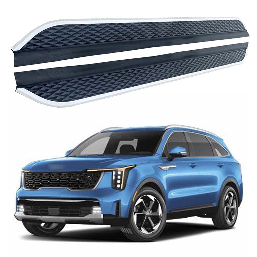 Feste 2 x Trittbretter passend für KIA Sorento 2021–2025 Side Step Protect Bar Pedal Nerf Bars Zubehör mit Halterungen Feste 2 x Trittbretter passend für KIA Sorento 2021–2025 Side Step Protect Bar Pedal Nerf Bars Zubehör mit Halterungen von Freedommy