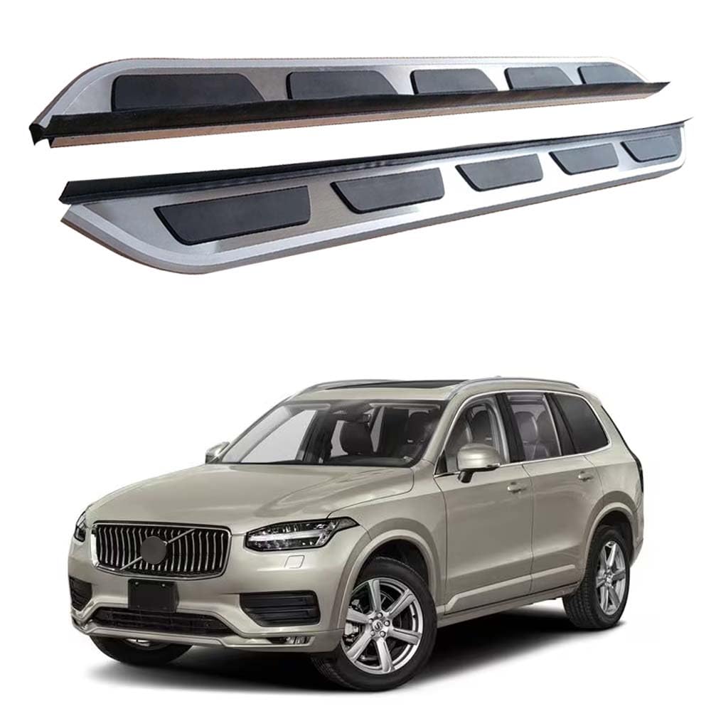 Feste 2 x Trittbretter passend für Volvo XC90 2019–2025, Seitenstufen, Nerf-Stangen, Zubehör mit Halterungen Feste 2 x Trittbretter passend für Volvo XC90 2019–2025, Seitenstufen, Nerf-Stangen, Zubehör mit Halterungen von Freedommy
