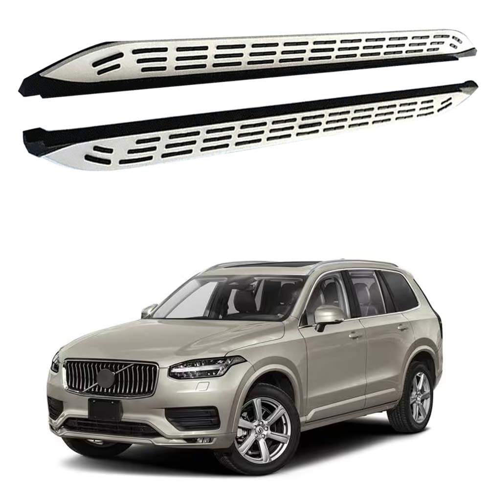 Feste 2 x Trittbretter passend für Volvo XC90 2019–2025, Seitenstufen, Nerf-Stangen, Zubehör mit Halterungen Feste 2 x Trittbretter passend für Volvo XC90 2019–2025, Seitenstufen, Nerf-Stangen, Zubehör mit Halterungen von Freedommy