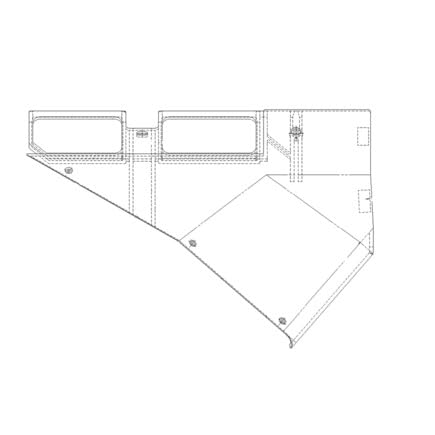 Freightliner A18-19569-003 Armaturenbrettabdeckung Linke Seite ABS Schwarz 0.6 cm Thk von Freightliner