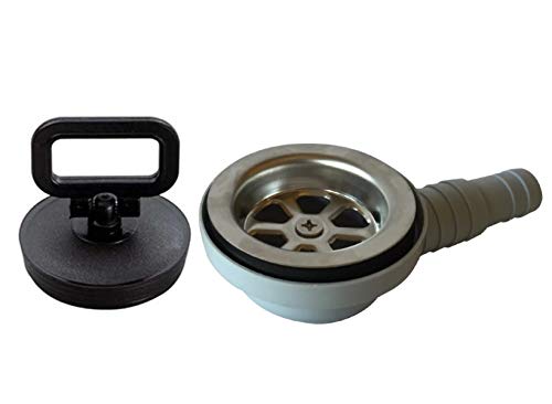 Universelle Ablaufgarnitur 25/20 mm mit Stöpsel I Gewinkelter Ablauf I Einfache Montage I Ideal für Heimwerker I Langlebig und zuverlässig Universelle Ablaufgarnitur 25/20 mm mit Stöpsel I Gewinkelter Ablauf I Einfache Montage I Ideal für Heimwerker I Langlebig und zuverlässig von Freizeit Wittke