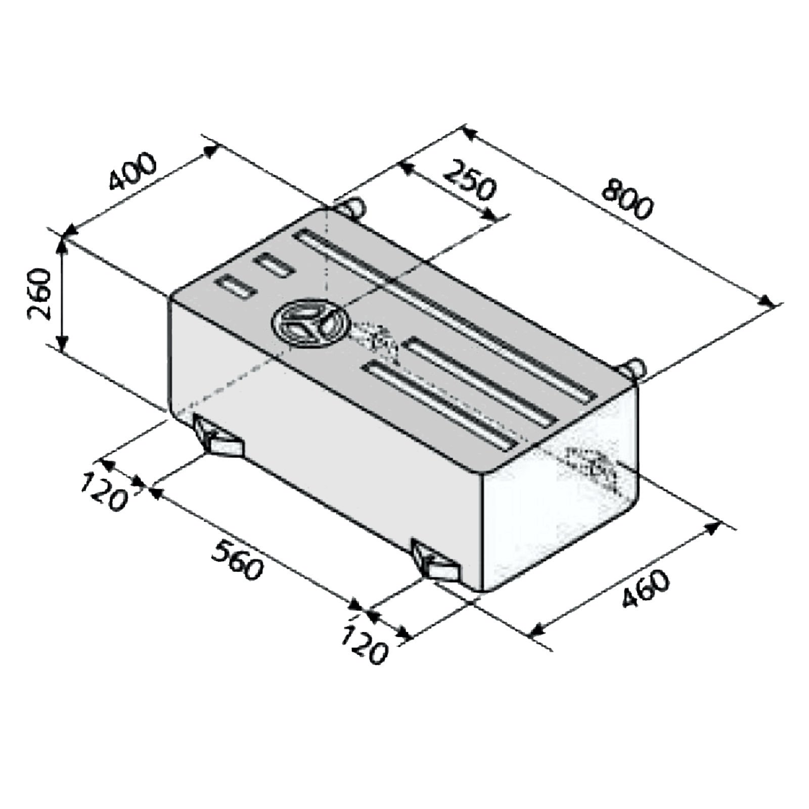 Frischwassertank und Abwassertank EV 1501 - V7-02 - 75 Liter - 80cm Frischwassertank und Abwassertank EV 1501 - V7-02 - 75 Liter - 80cm von Freizeit Wittke
