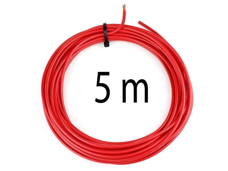 KFZ Universalkabel - FLRY Typ B - 6mm² - Plusleitung - Rot 5 Meter ( 1,99 € pro m ) von Freizeit Wittke