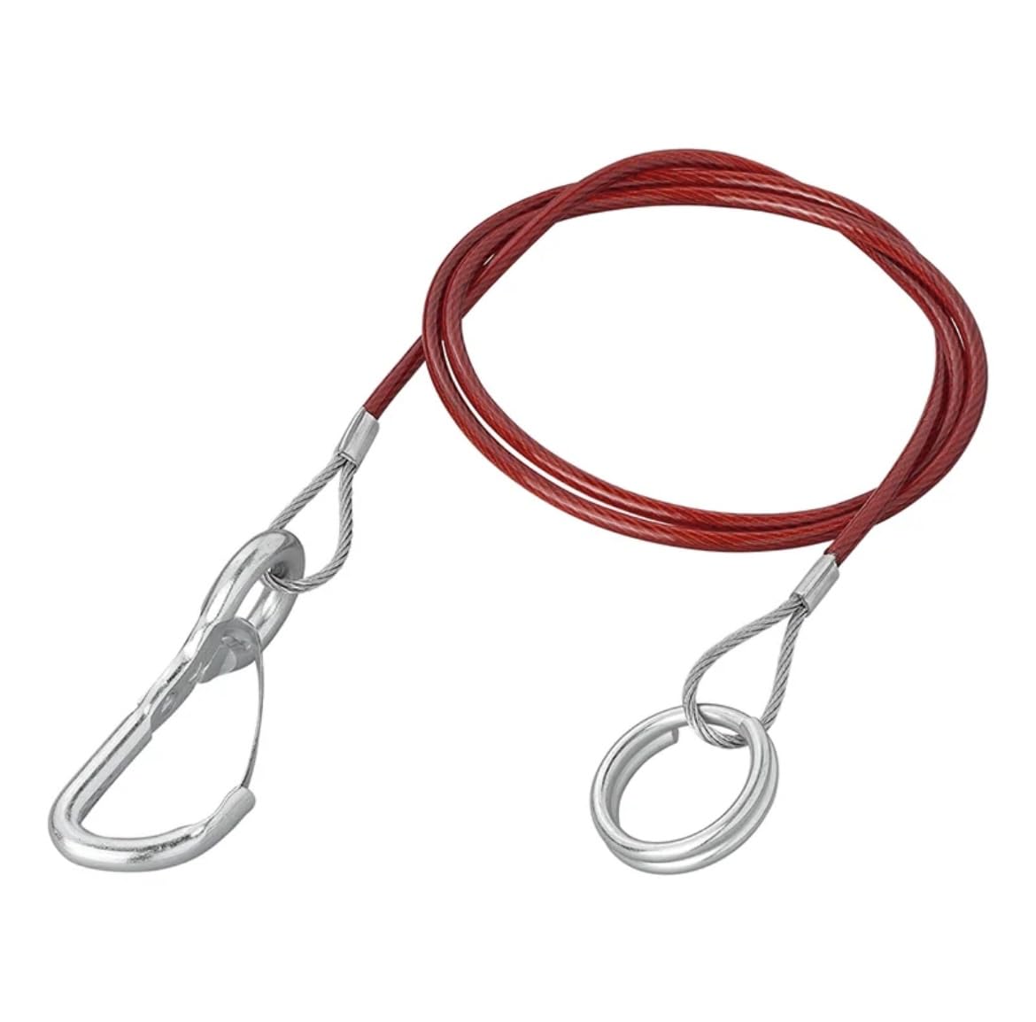 Freizeli ProPlus Anhänger-Sicherheitsseil, 1 Meter, Rot, Brems- und Abreißseil mit Karabiner Freizeli ProPlus Anhänger-Sicherheitsseil, 1 Meter, Rot, Brems- und Abreißseil mit Karabiner von Freizeli