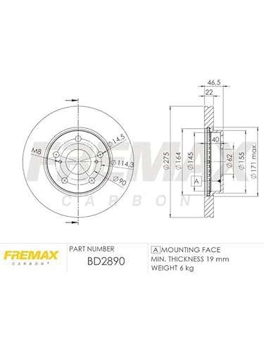 FREMAX BD2890 Bremsscheiben von Fremax