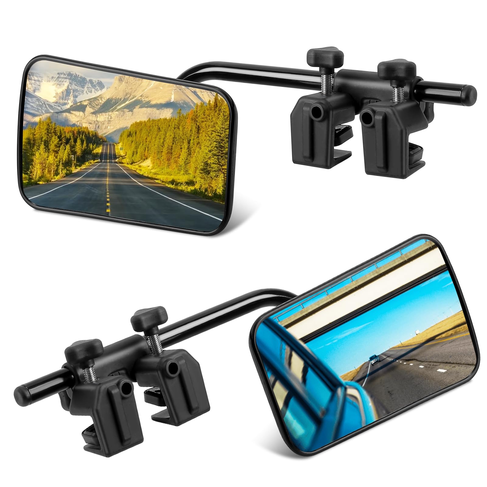 2 Stück Universal-Wohnwagenspiegel, Abschleppspiegel, Einstellbar und Passend für alle Gängigen Fahrzeuge Wohnwagen, Autos, Caravans 2 Stück Universal-Wohnwagenspiegel, Abschleppspiegel, Einstellbar und Passend für alle Gängigen Fahrzeuge Wohnwagen, Autos, Caravans von Fresum