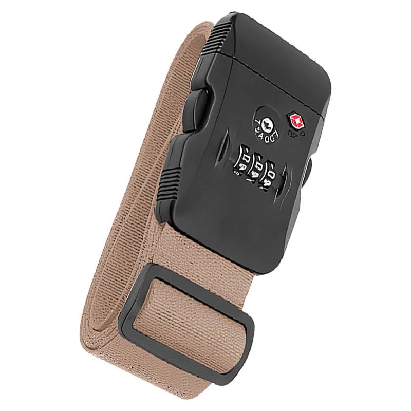 Gepäckbänder - Gepäckgurt zur Sicherung, 5cm Gepäckbändern - verstellbar, mit Zahlenschloss, robust & reißfest aus Nylon, ideal für Reisen, Flughäfen & zur schnellen Gepäckidentifikation von Frfik