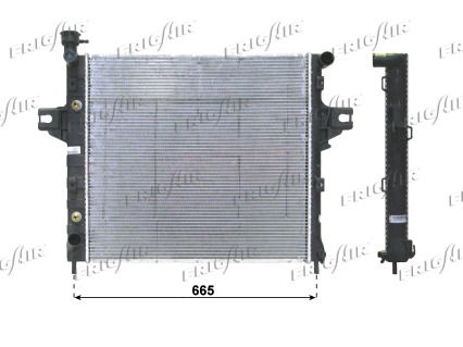Kühler, Motorkühlung Frigair 0118.3016 von Frigair