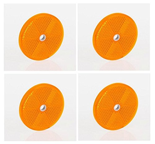 Reflektor Katzenaugen Rückstrahler anschraubbar Gelb Rund D=6 cm PKW Anhänger Reflektor Katzenaugen Rückstrahler anschraubbar Gelb Rund D=6 cm PKW Anhänger von Homry