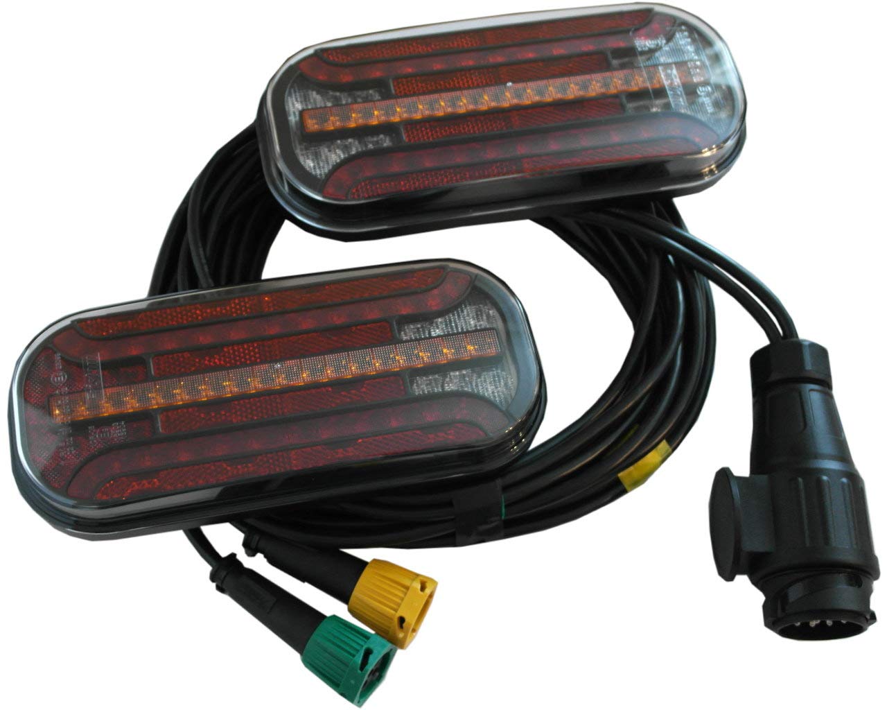 Fristom LED Rückleuchten-Set Anhänger - dynamischer Laufblinker - 5m 13-polig - 12/24 V von Fristom
