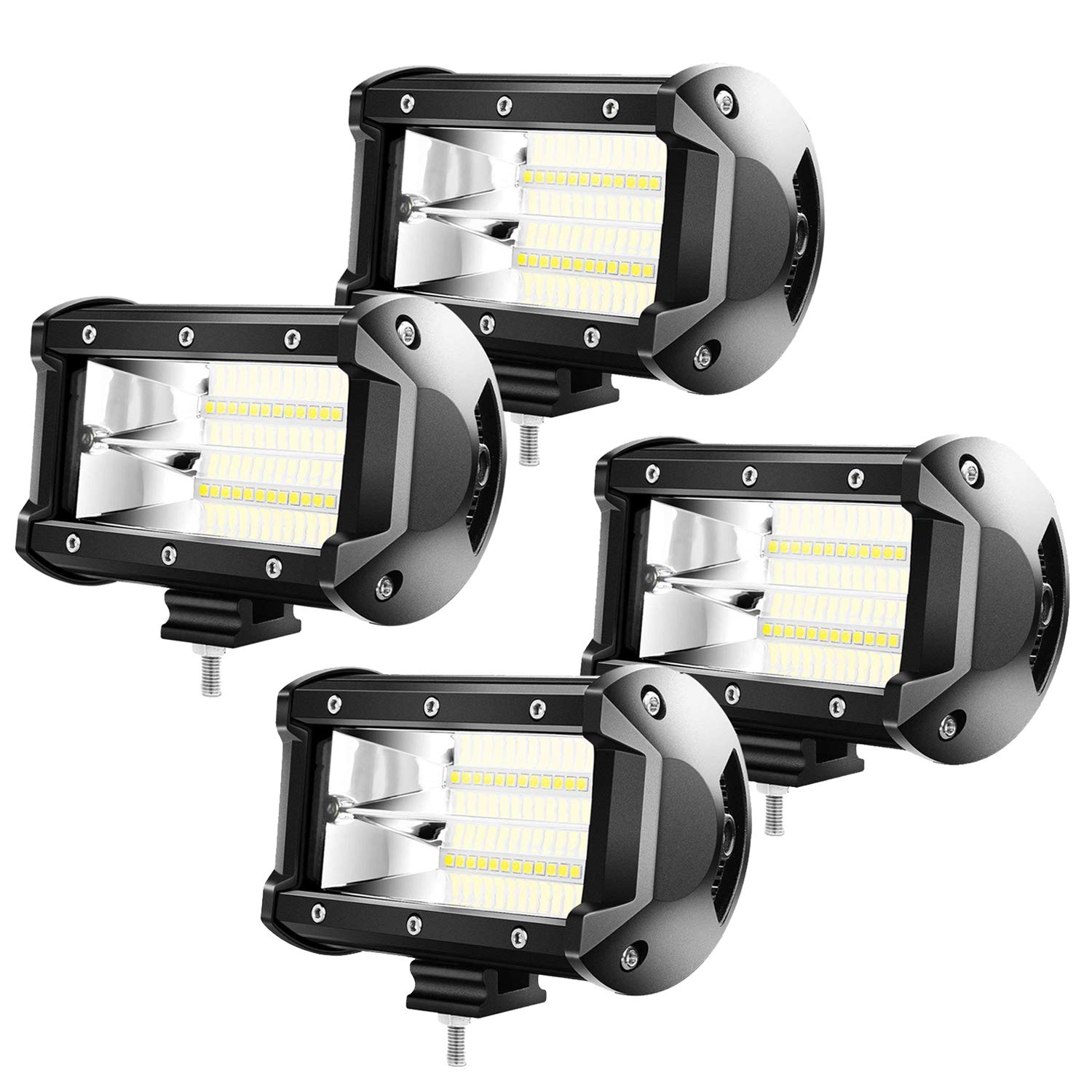 Froadp 4x72W LED Zusatzscheinwerfer Scheinwerfer - Arbeitsscheinwerfer Offroad Flutlicht IP67 SUV LKW UTV （4x72W） von Froadp