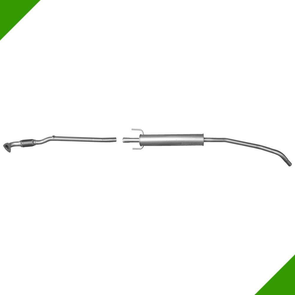 Opel Corsa C 1,0i Edelstahl Hosenrohr Mittelschalldämpfer Mitteltopf Opel Corsa C 1,0i Edelstahl Hosenrohr Mittelschalldämpfer Mitteltopf von Fröschl Autozubehör
