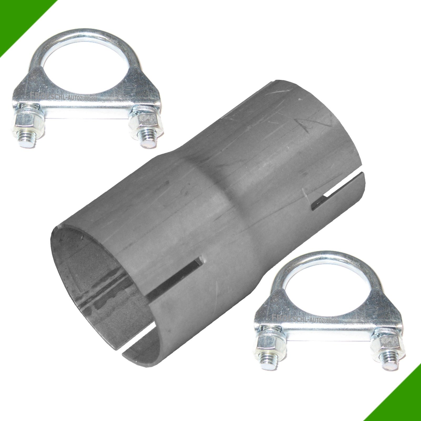 Reduktion Abgasanlage Reduzierstück von 50mm auf 55mm Auspuff Adapter inkl. 2 Schellen Rohr Verbindungsstück Klemmstück Rohrverbinder Reduzierverbinder Reduzierung Reduktion Abgasanlage Reduzierstück von 50mm auf 55mm Auspuff Adapter inkl. 2 Schellen Rohr Verbindungsstück Klemmstück Rohrverbinder Reduzierverbinder Reduzierung von Fröschl Autozubehör