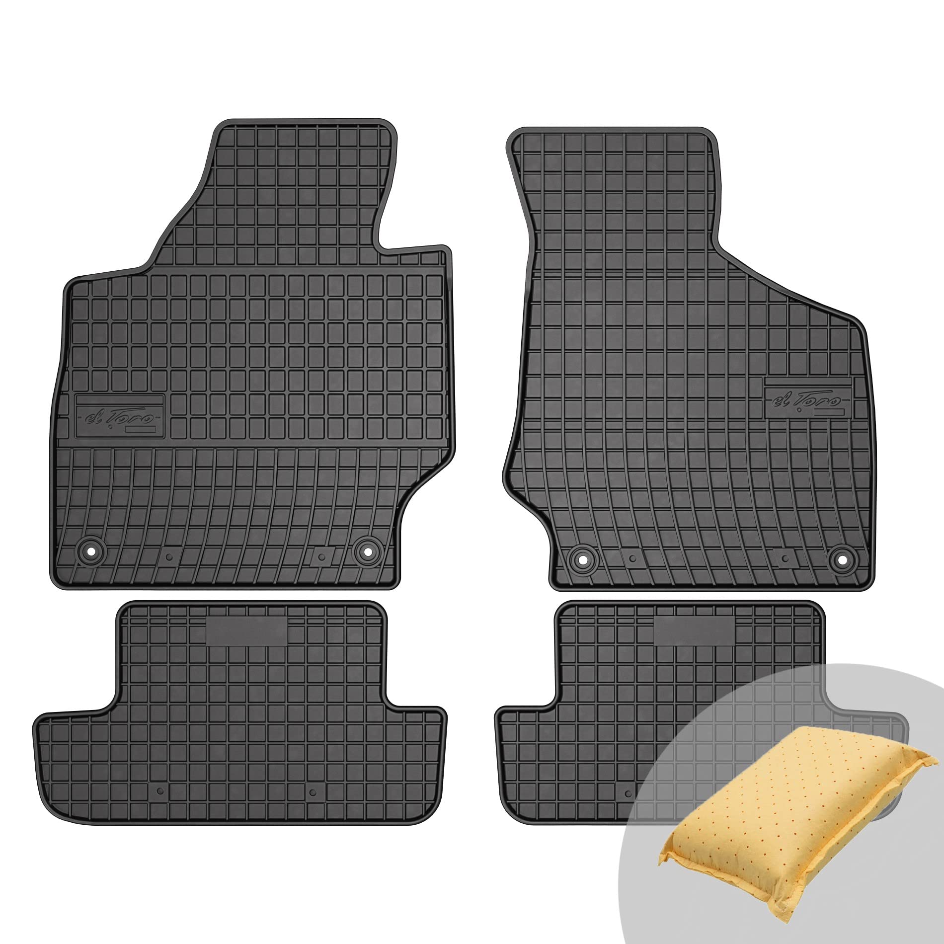FROGUM EL Toro Gummimatten Ganzjähriges-Set von Autofussmatte Auto Fußmatten für Audi TT 8J 2006-2014 | Beständiges Gummi Material | 1,5cm Schutzkante FROGUM EL Toro Gummimatten Ganzjähriges-Set von Autofussmatte Auto Fußmatten für Audi TT 8J 2006-2014 | Beständiges Gummi Material | 1,5cm Schutzkante von Frogum