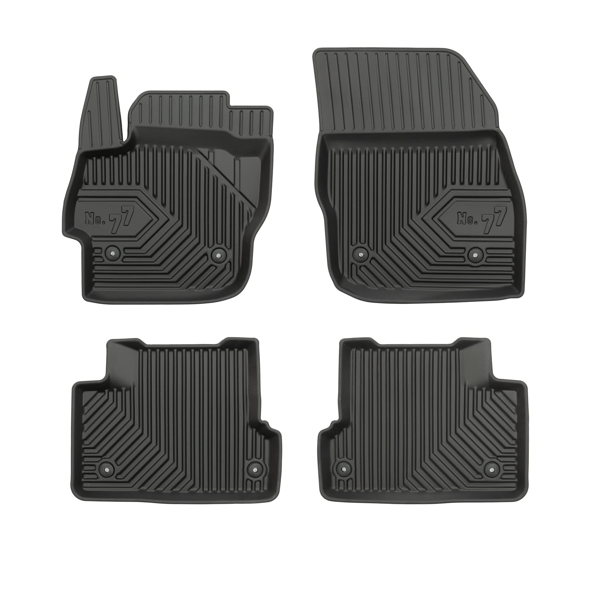 FROGUM No.77 Gummimatten Ganzjahresset von Auto Fußmatten Autofussmatten für Mazda 3 II 2008-2013 | Langlebiges TPE Material FROGUM No.77 Gummimatten Ganzjahresset von Auto Fußmatten Autofussmatten für Mazda 3 II 2008-2013 | Langlebiges TPE Material von Frogum