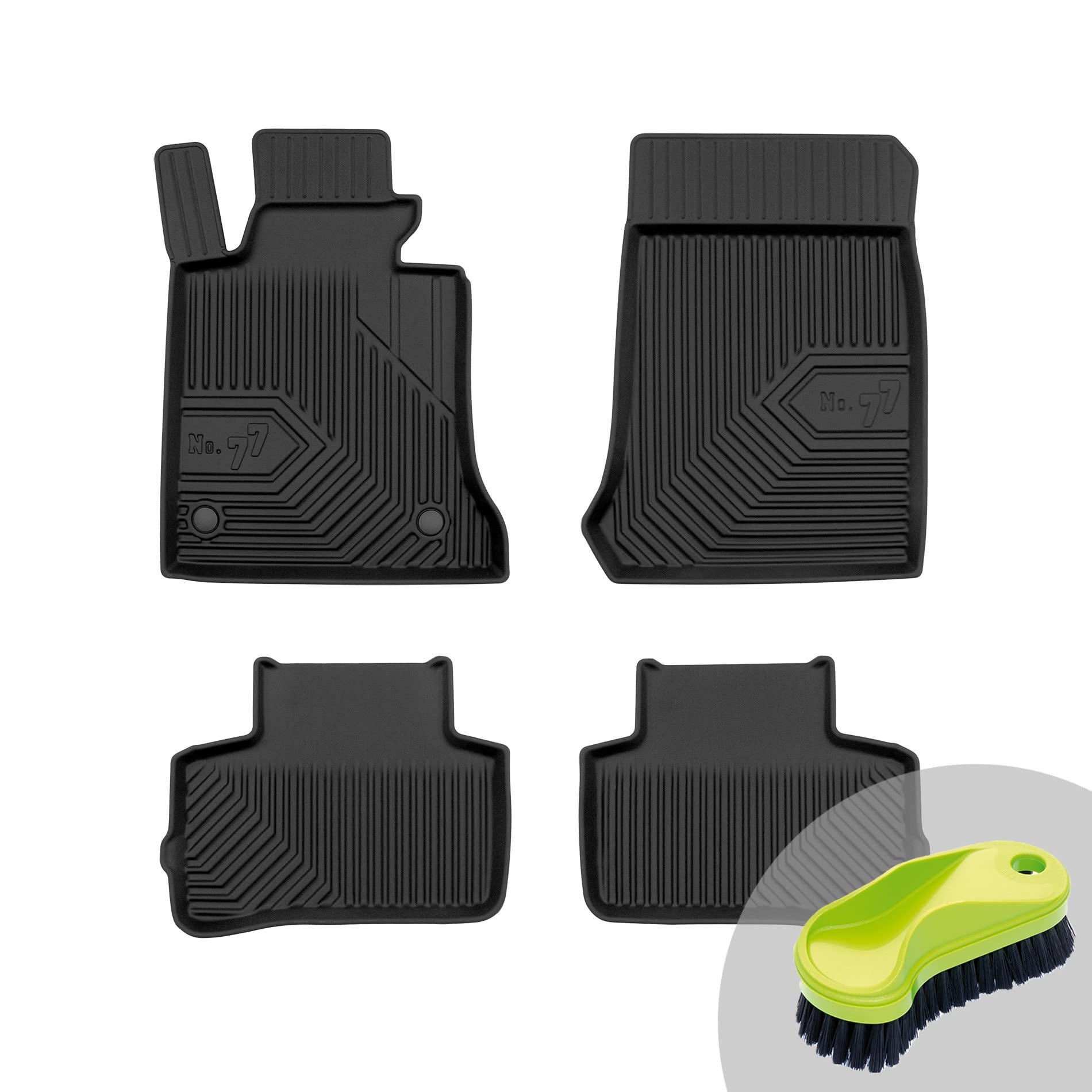 FROGUM No.77 Gummimatten Ganzjahresset von Auto Fußmatten Autofussmatten für Mercedes-Benz GLK X204 2008-2015 | Langlebiges TPE Material von Frogum