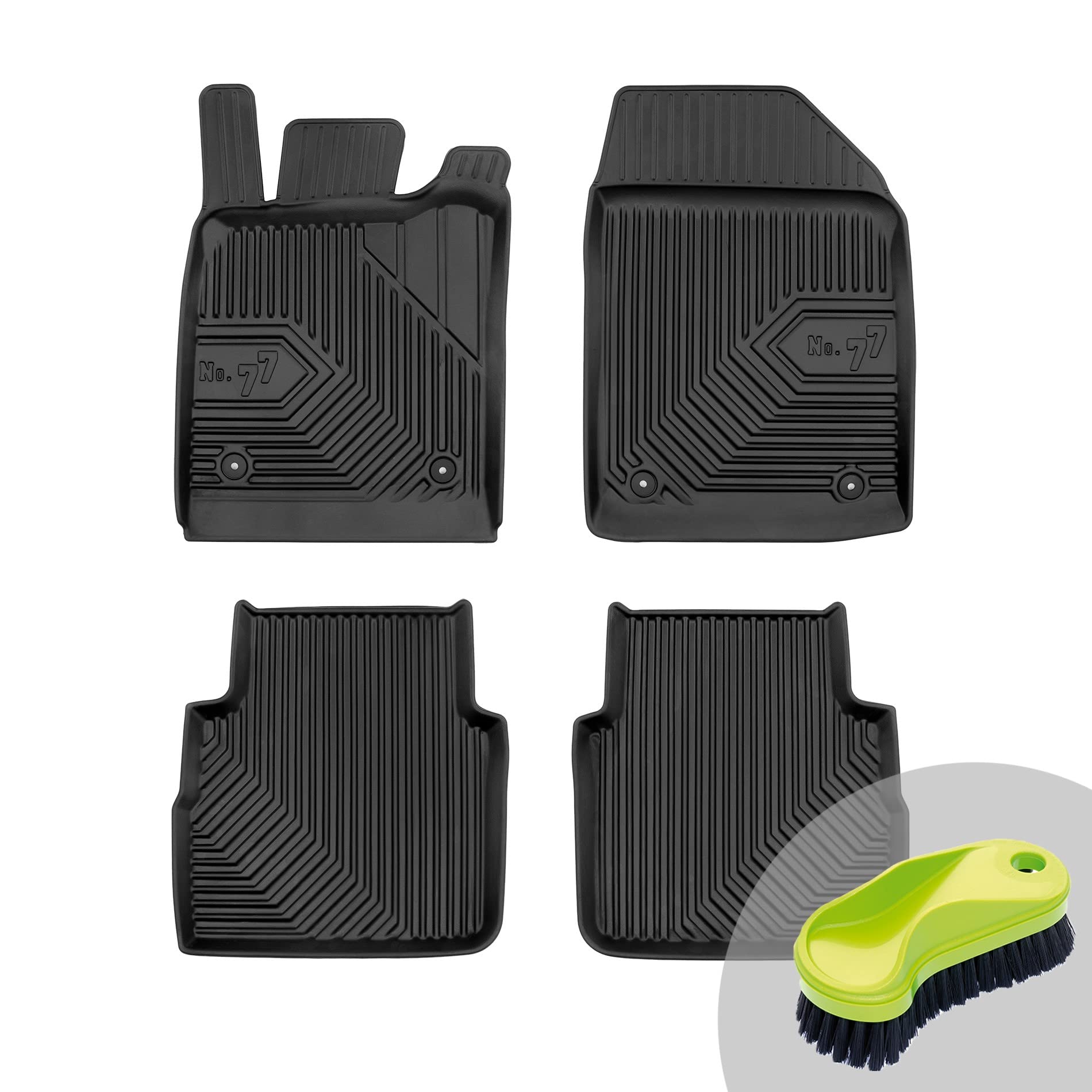 FROGUM No.77 Gummimatten Ganzjahresset von Auto Fußmatten Autofussmatten für Opel Vectra C 2002-2008 | Langlebiges TPE Material FROGUM No.77 Gummimatten Ganzjahresset von Auto Fußmatten Autofussmatten für Opel Vectra C 2002-2008 | Langlebiges TPE Material von Frogum