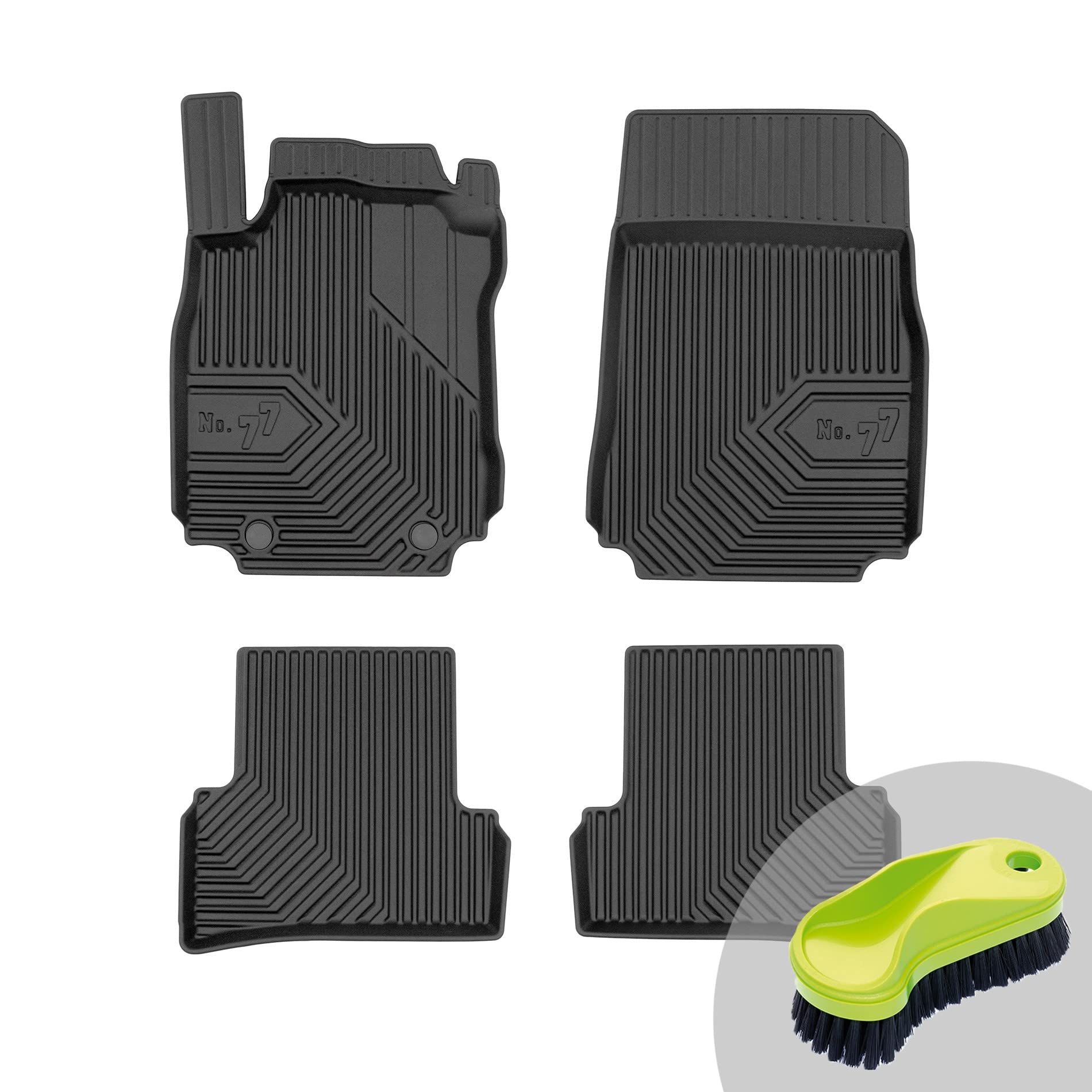FROGUM No.77 Gummimatten Ganzjahresset von Auto Fußmatten Autofussmatten für Renault Modus 2004-2012 | Langlebiges TPE Material FROGUM No.77 Gummimatten Ganzjahresset von Auto Fußmatten Autofussmatten für Renault Modus 2004-2012 | Langlebiges TPE Material von Frogum