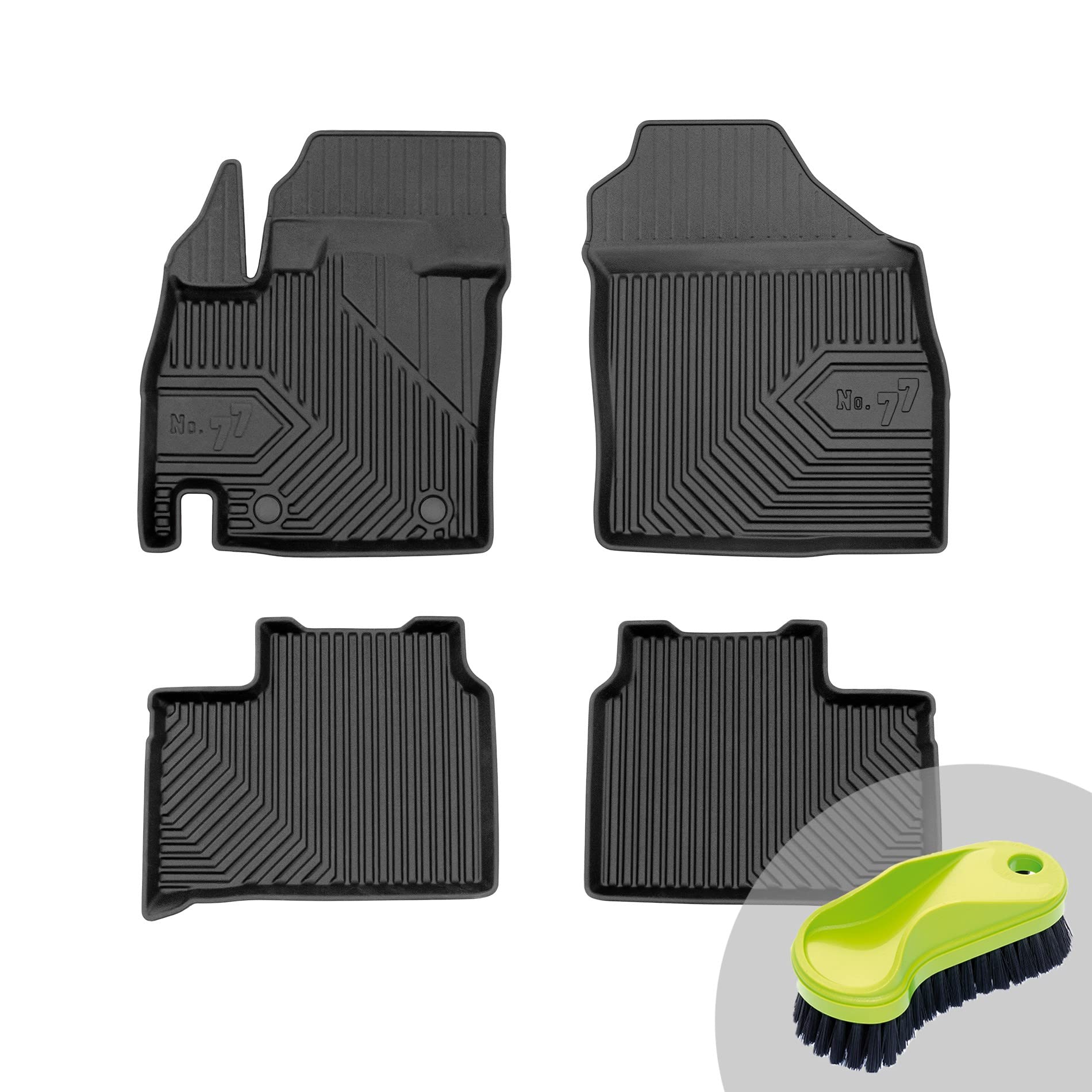 FROGUM No.77 Gummimatten Ganzjahresset von Auto Fußmatten Autofussmatten für Suzuki Ignis III ab 2016 | Langlebiges TPE Material von Frogum