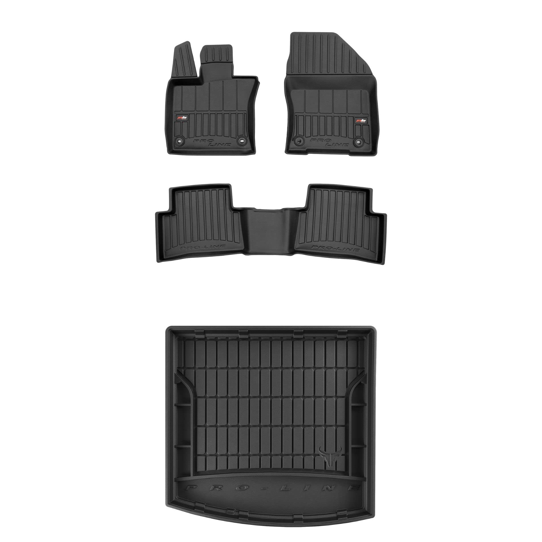 FROGUM ProLine 3D EIN Satz Gummimatten Exklusiven Auto Fußmatten und Kofferraumwanne Kofferraummatte für Lexus UX ab 2018 | Die höchsten Kanten von Frogum