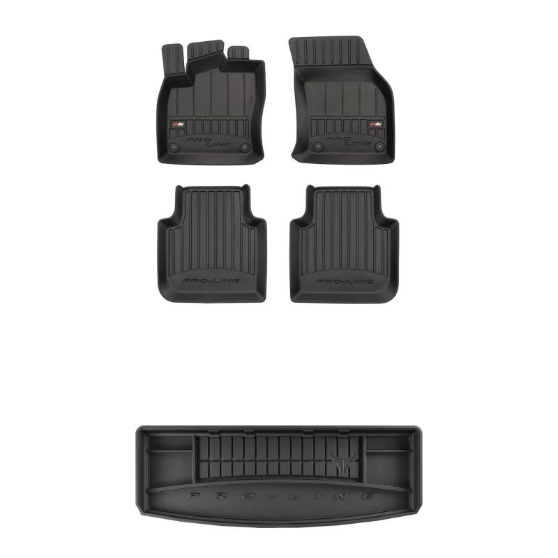 FROGUM ProLine 3D EIN Satz Gummimatten Exklusiven Auto Fußmatten und Kofferraumwanne Kofferraummatte für SEAT Tarraco ab 2018 | Die höchsten Kanten von Frogum