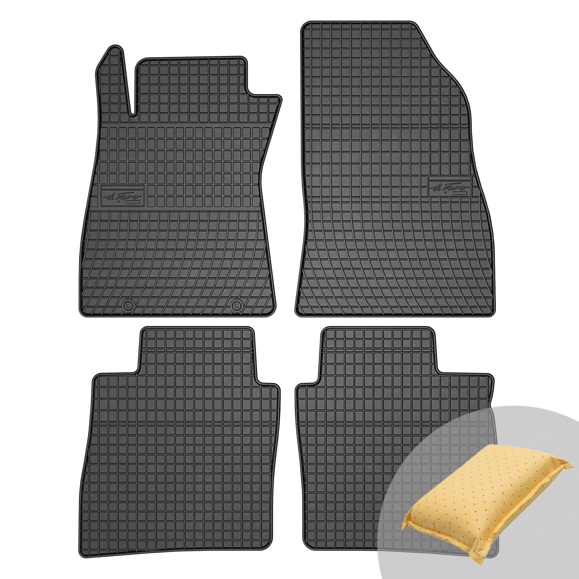 Frogum EL Toro Ganzjähriges-Set für Nissan Pulsar ab 2014 | Beständiges Material | 1,5cm Schutzkante von Frogum