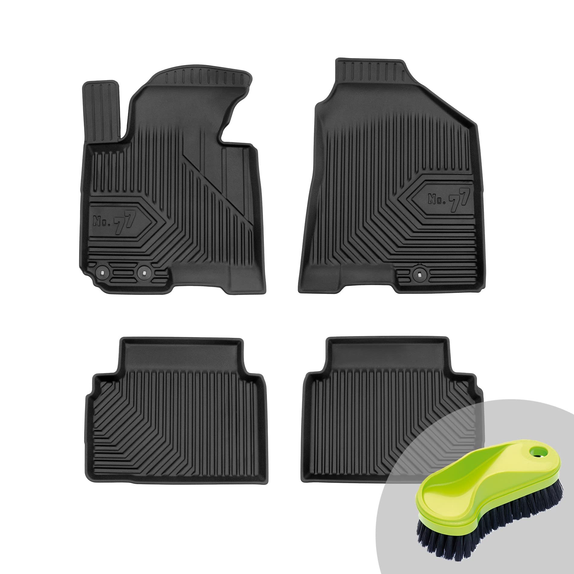 FROGUM No.77 Gummimatten Ganzjahresset von Auto Fußmatten Autofussmatten für Hyundai ix35 2009-2015, für Hyundai Tucson II 2009-2015 | Langlebiges TPE Material von Frogum