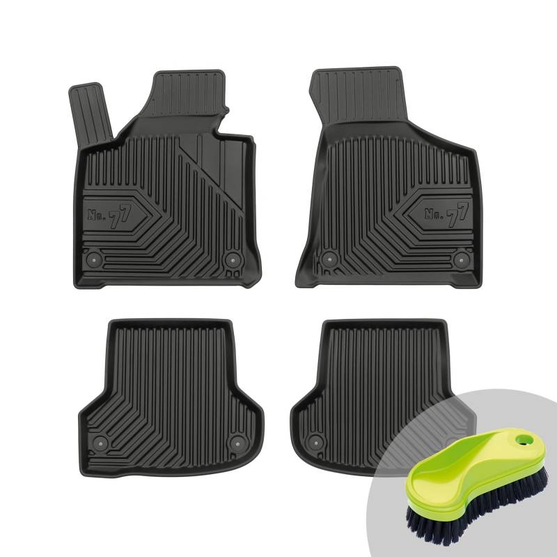 FROGUM No.77 Gummimatten Ganzjahresset von Auto Fußmatten Autofussmatten für Audi A3 8P 2003-2013, für Audi A3 Sportback 8P 2003-2013 | Langlebiges TPE Material von Frogum