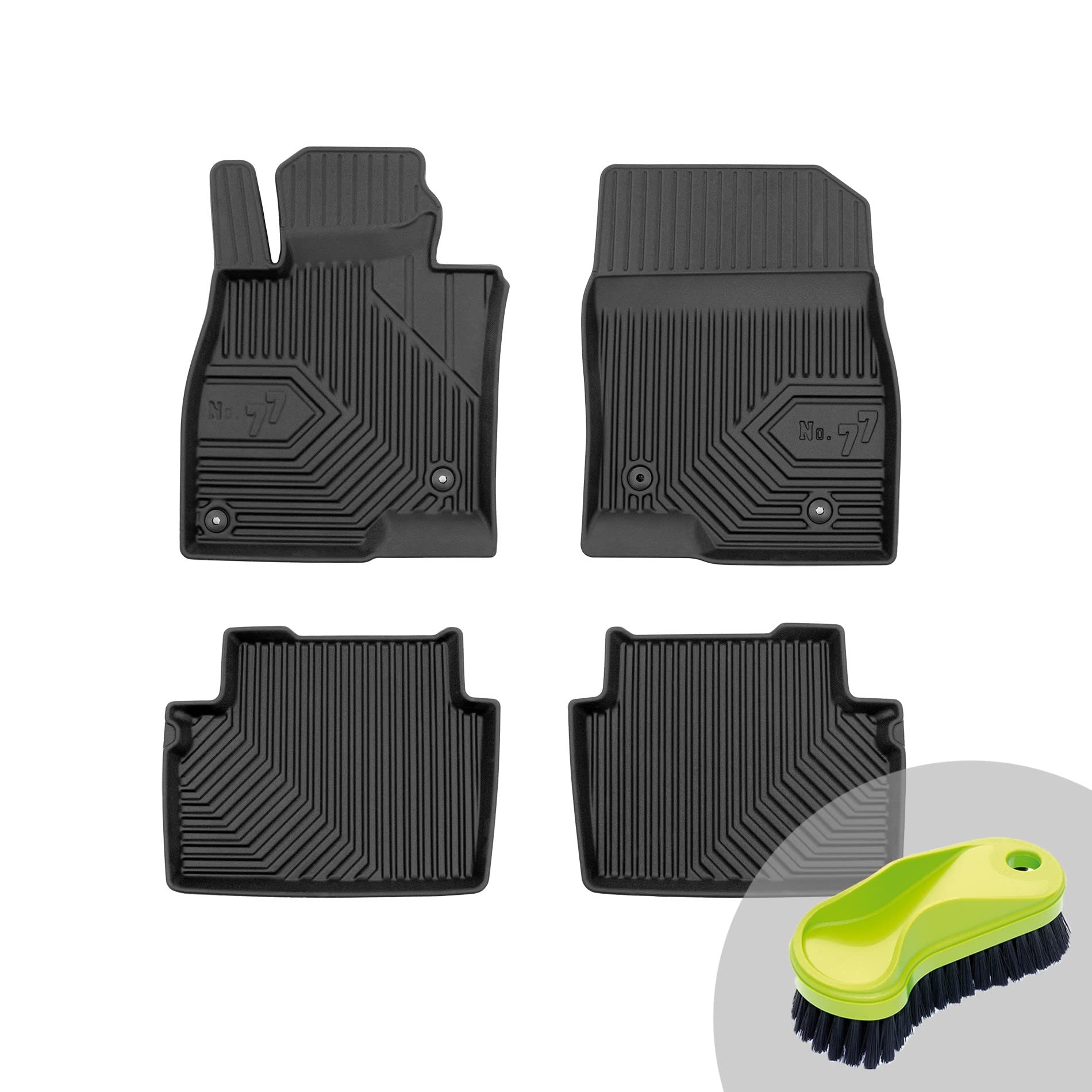 FROGUM No.77 Gummimatten Ganzjahresset von Auto Fußmatten Autofussmatten für Mazda 6 III 2012-2018 | Langlebiges TPE Material von Frogum