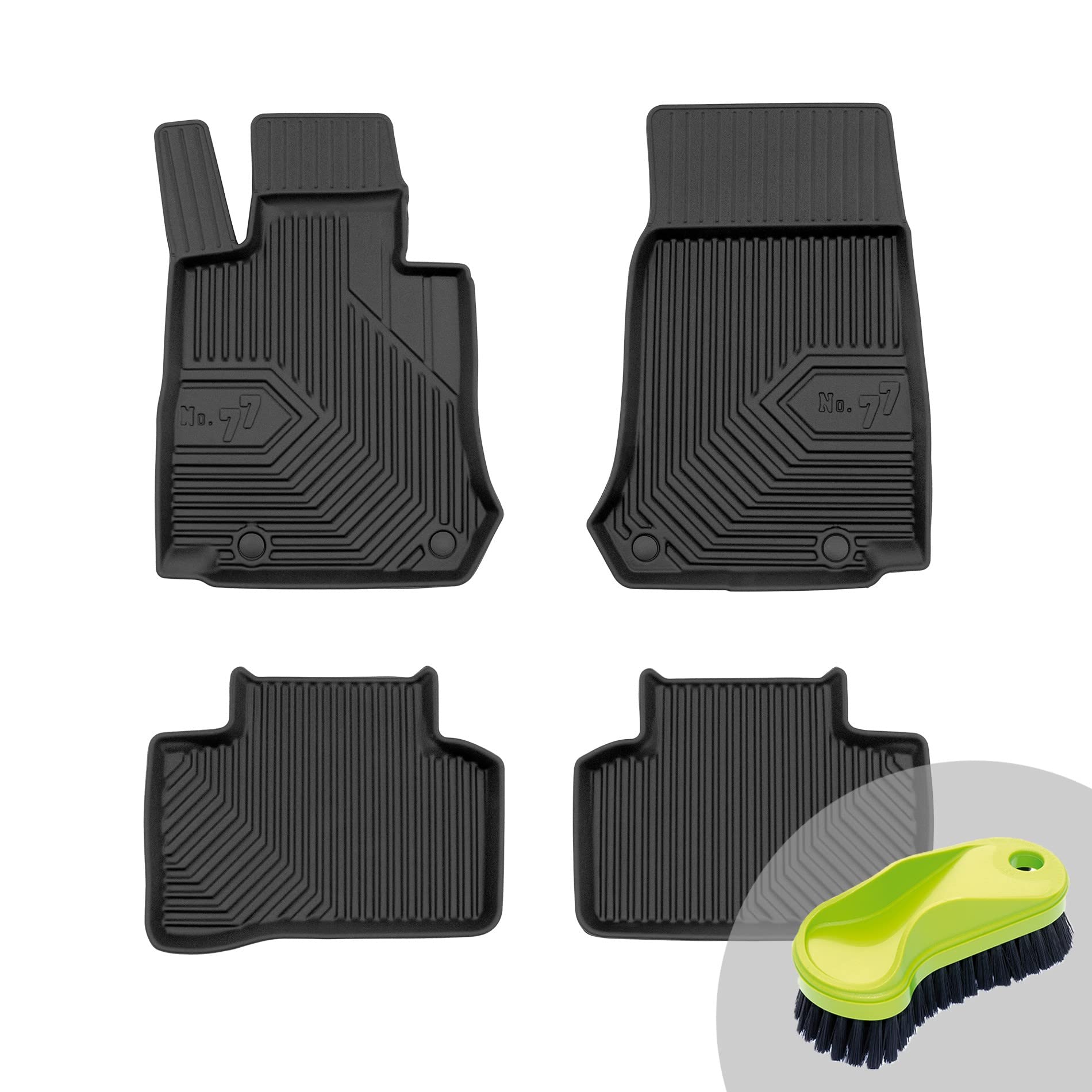 FROGUM No.77 Ganzjahresset von 4 Auto Fußmatten für Mercedes-Benz GLC X253 ab 2015 | Langlebiges TPE Material von Frogum