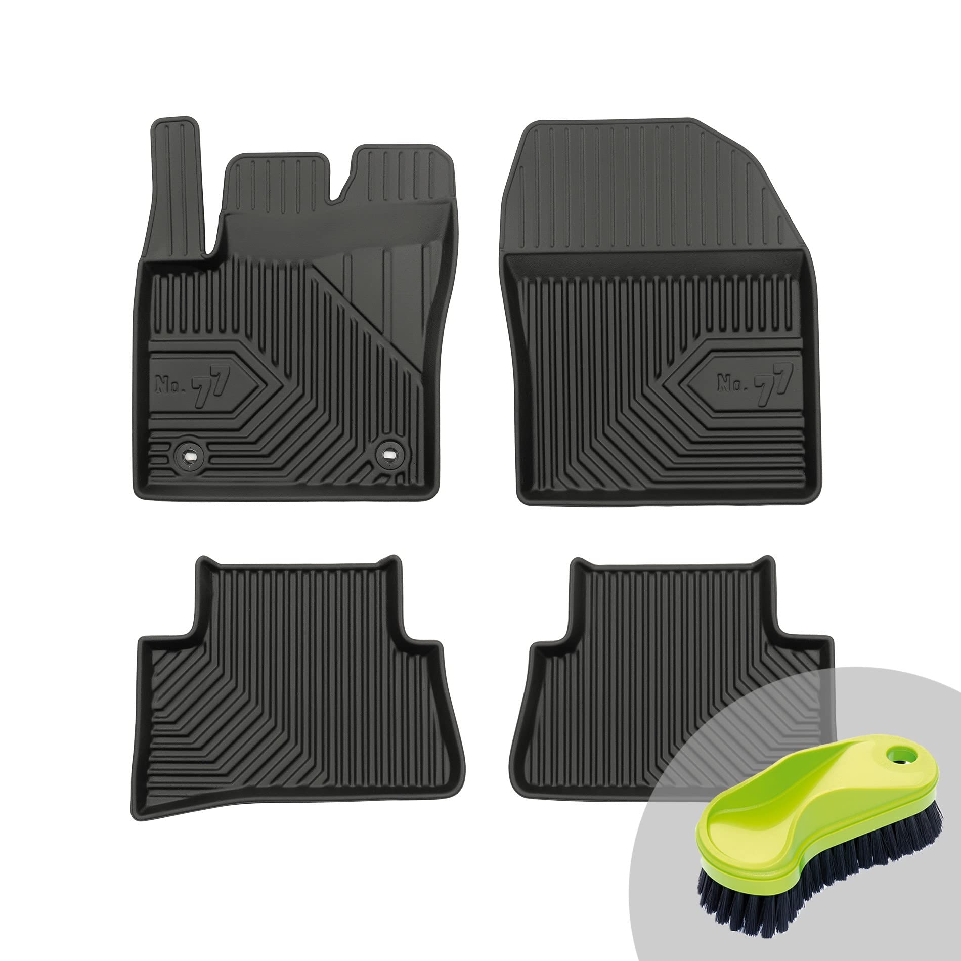 FROGUM No.77 Gummimatten Ganzjahresset von Auto Fußmatten Autofussmatten für Toyota C-HR ab 2016 | Langlebiges TPE Material FROGUM No.77 Gummimatten Ganzjahresset von Auto Fußmatten Autofussmatten für Toyota C-HR ab 2016 | Langlebiges TPE Material von Frogum