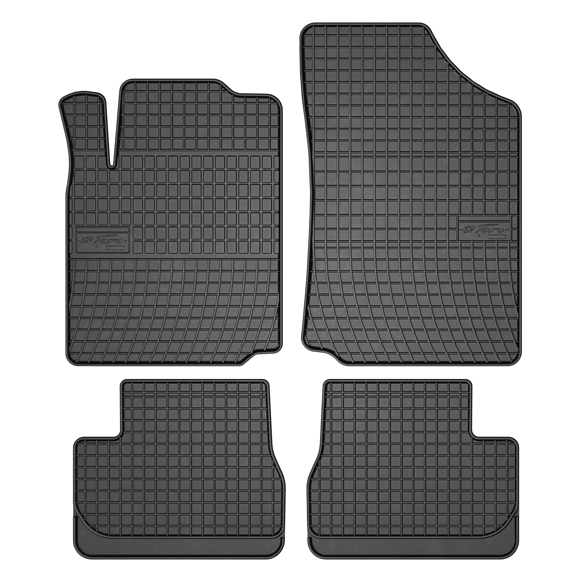 Frogum Gummifussmatten für Citroen C2 Bj.2002-2009, Schwarz, 4 Stück, 100% Gummi, Fahrzeugspezifische Passform Frogum Gummifussmatten für Citroen C2 Bj.2002-2009, Schwarz, 4 Stück, 100% Gummi, Fahrzeugspezifische Passform von Frogum