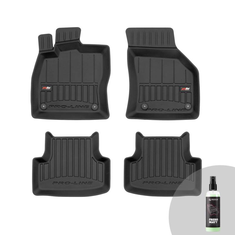 FROGUM ProLine 3D Gummimatten Exklusiven Auto Fußmatten Autofussmatten für SEAT Leon III/Cross Sport/Cupra 2012-2020, für VW Golf VII/VII Alltrack/VII GTI 2012-2020 von Frogum