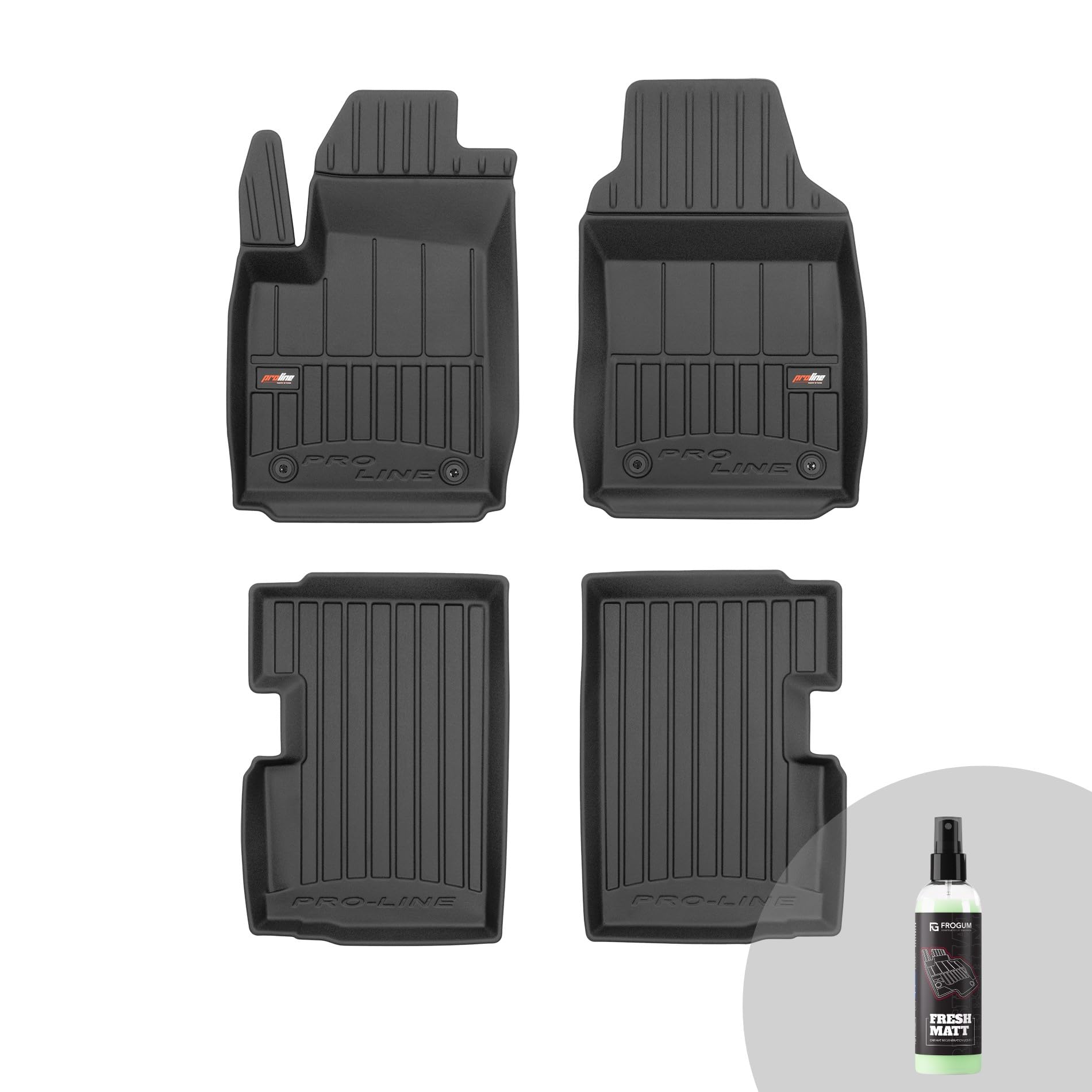FROGUM ProLine 3D Gummimatten Exklusiven Auto Fußmatten Autofussmatten für FIAT 500 ab 2007 | Die höchsten Kanten FROGUM ProLine 3D Gummimatten Exklusiven Auto Fußmatten Autofussmatten für FIAT 500 ab 2007 | Die höchsten Kanten von Frogum