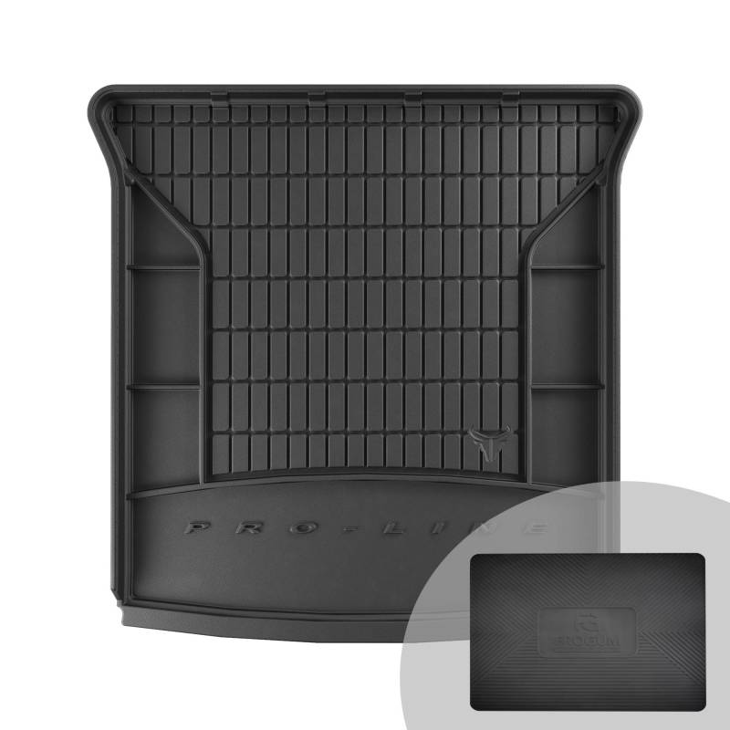 FROGUM ProLine 3D Gummimatte Exklusive Auto Kofferraummatte Kofferraumwanne für SEAT Alhambra II 2010-2020 | Bequemer Organiser | Die höchsten Kanten von Frogum