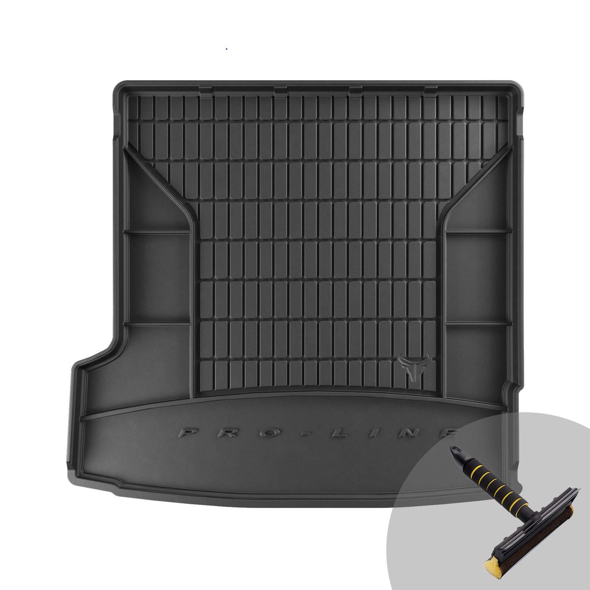 FROGUM ProLine 3D Gummimatte Exklusive Auto Kofferraummatte Kofferraumwanne Perfekt Geeignet für Volvo XC90 II ab 2014 | Bequemer Organizer | Die höchsten Kanten von Frogum