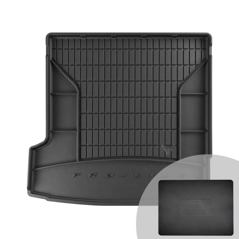 FROGUM ProLine 3D Gummimatte Exklusive Auto Kofferraummatte Kofferraumwanne für Volvo XC90 II ab 2014 | Bequemer Organiser | Die höchsten Kanten von Frogum