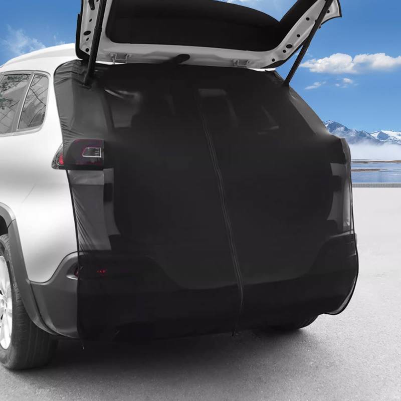 Frstem Heckklappe Moskitonetz für Autos,150x162cm Magnetisch Sonnenschutz Auto,Magnetisch Fliegengitter Mesh Moskitonetz für Camping von Frstem