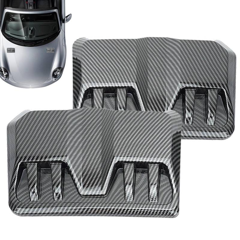Car Hood Vent, Auto Engine Air Outlet Protection Cover, and Stylish Vehicle Exterior Parts, Ideal for Enthusiasts, Beginners, and Professionals, Enhances Performance, Black von Fruusv