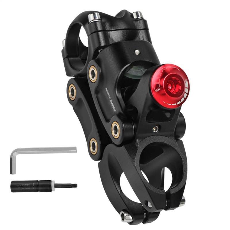 Mountain Bike Stem, Handlebar Stems Riser Extension, Ergonomic Shock Buffer, Precision Spring Vibration Absorber, Ideal for Road Biking, Riding Long-Distance Cycling, 3.18cm von Fruusv