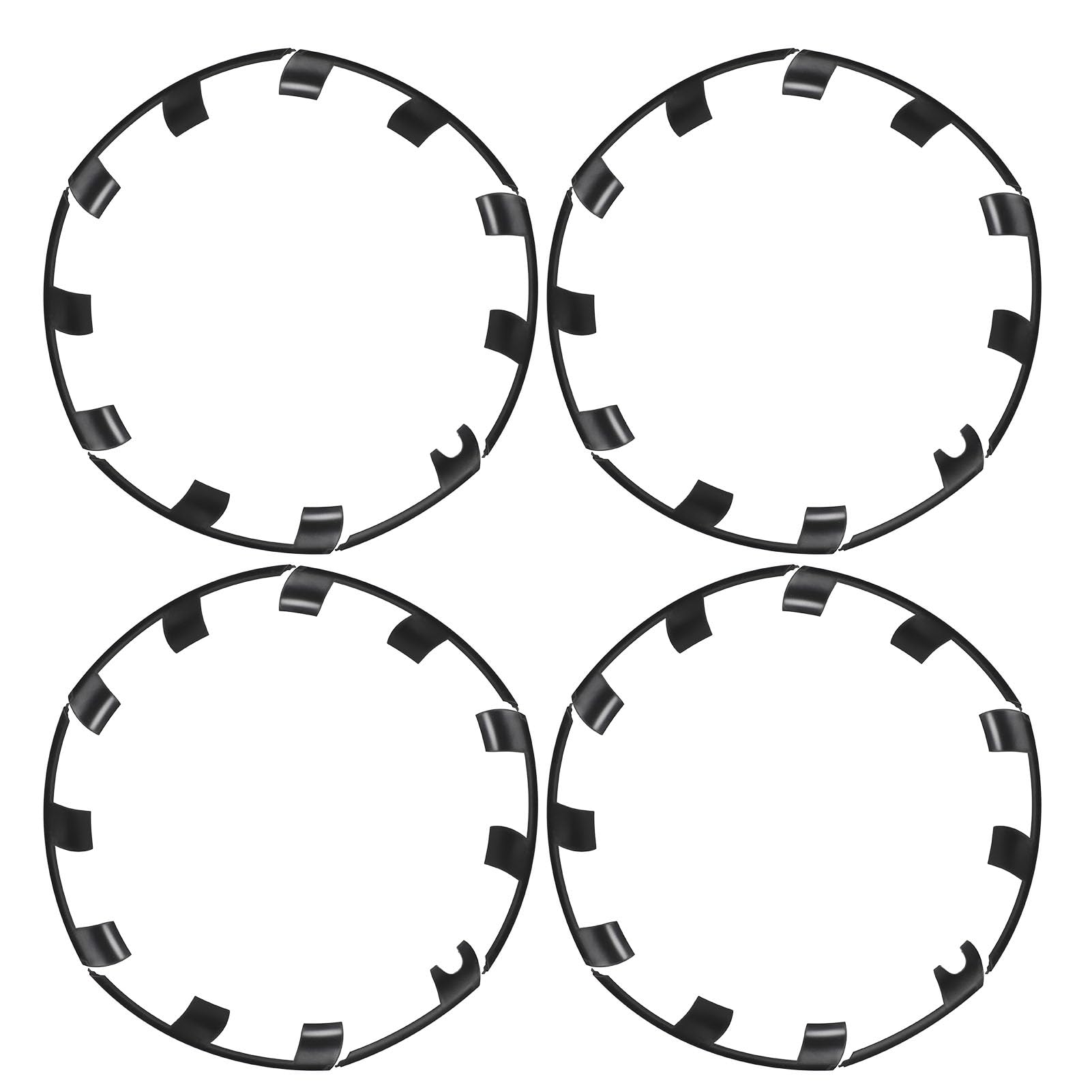 21 Inch Wheel Rim Protector Guard Scratch Sturdy Hubcap Rim Patch Replacement for Performance 2021 to 2023 (Matte Black) von Fuchooky
