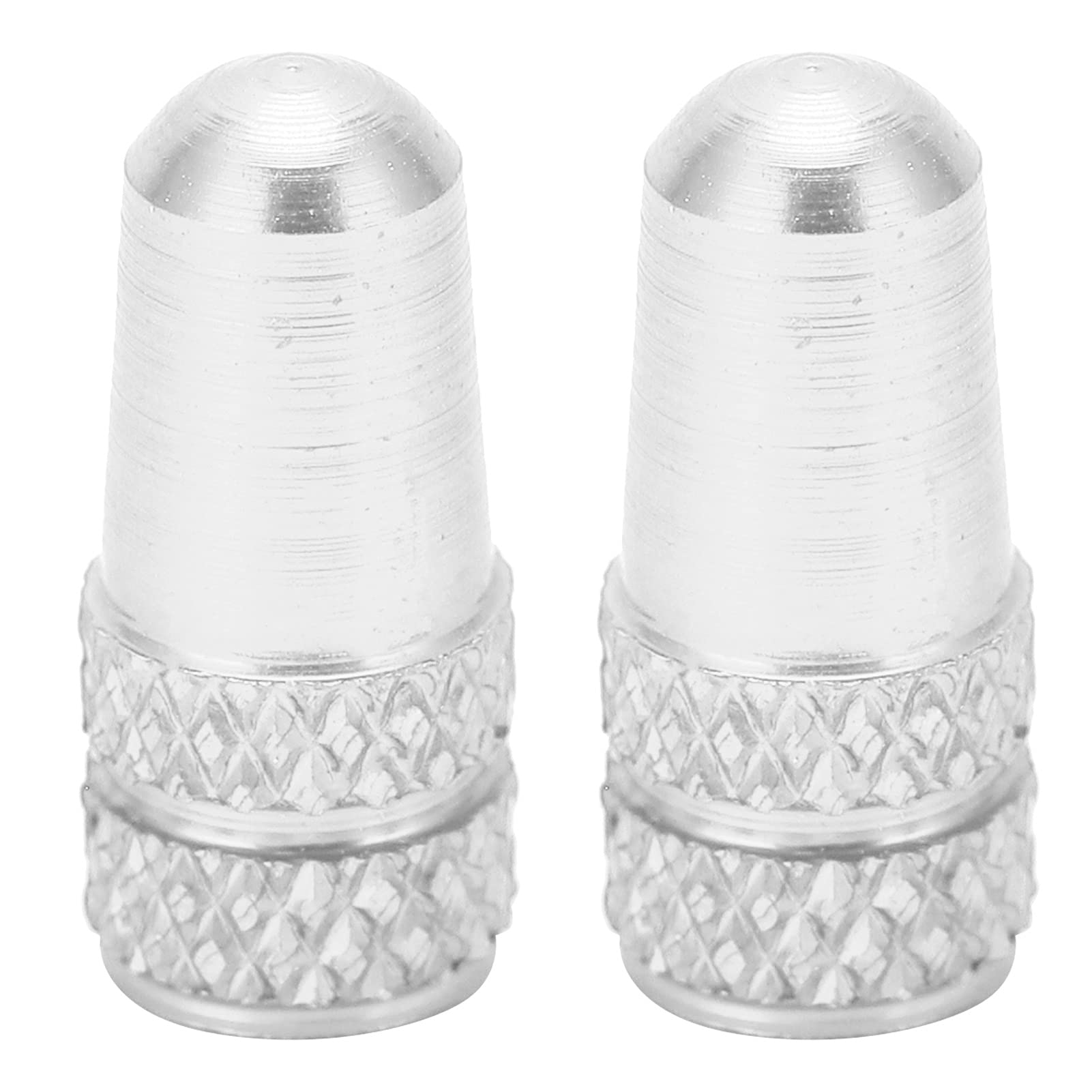 2pcs Ventilkappen Fahrradventilstammabdeckung Aluminiumlegierung Fahrrad -Reifenventilkappen Staubabdeckungen (Silver) von Fuchooky