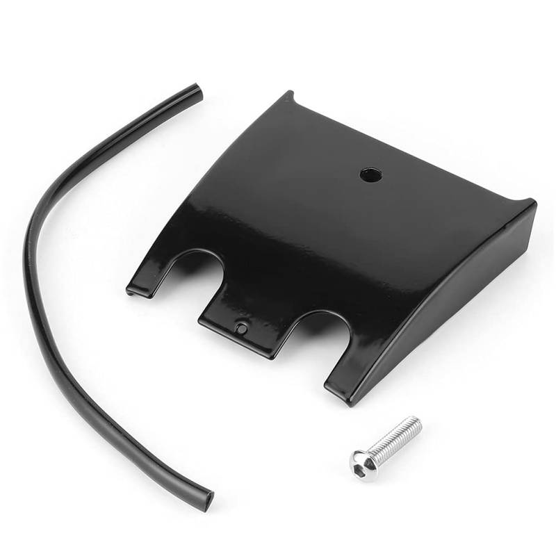Motorrad -Armaturenbrettverlängerungsplatte Abdeckung für FLTR FLTCU FLHT 1989 bis 2007 Chromstahldrahtschlauchschutz mit Montage -Hardware Schwarze Silberoptionen (Schwarz) von Fuchooky