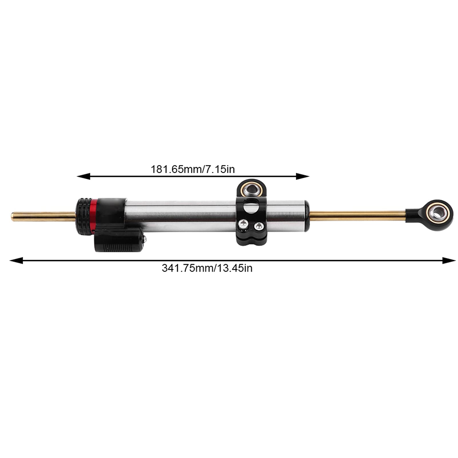 Aluminium-Lenkungsdämpfer, einstellbarer Lenkungsdämpfer-Stabilisator Aluminium für für(Lang) von Fupi