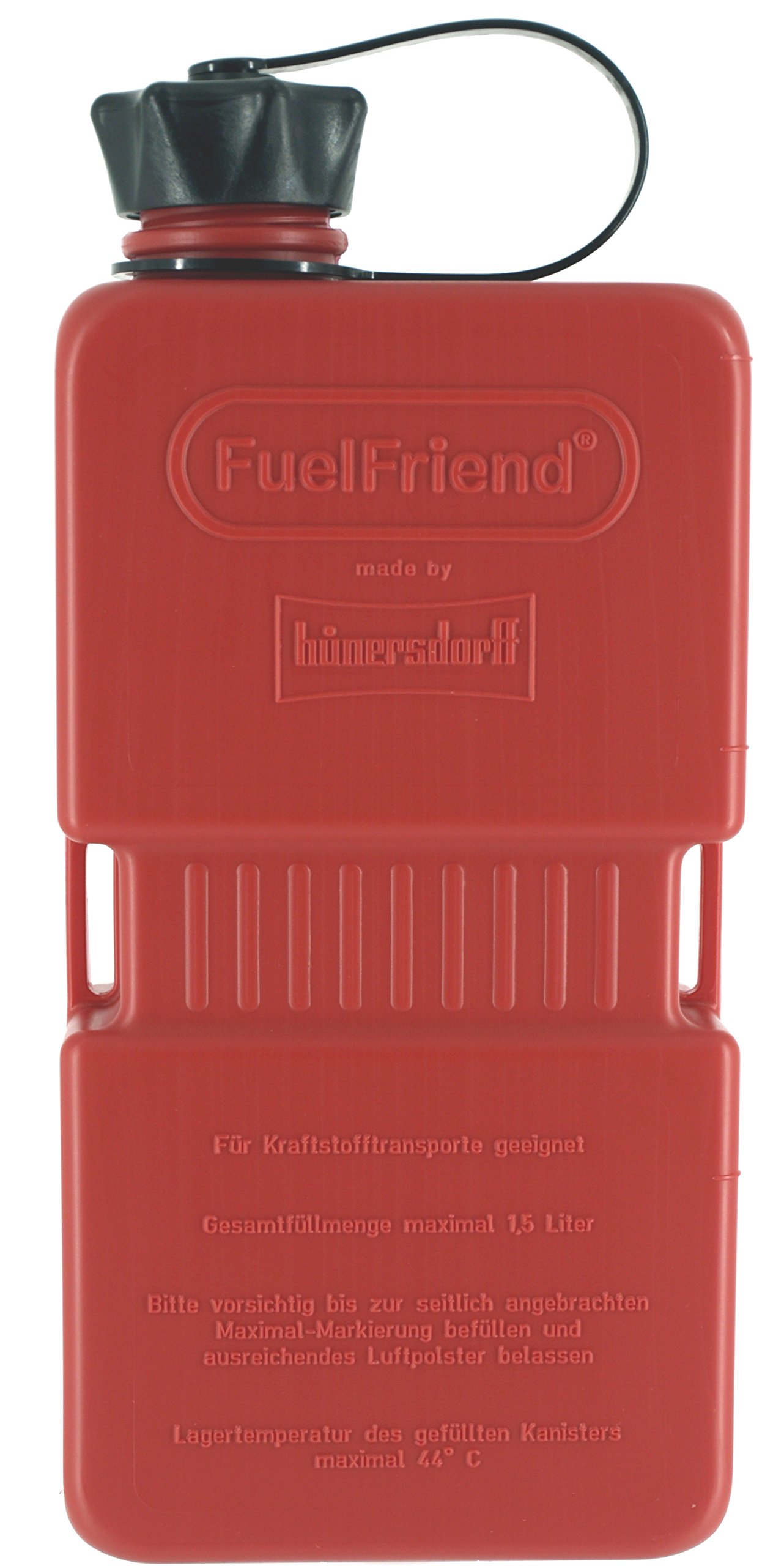 FuelFriend®-PLUS 1,5 Liter - Klein-Benzinkanister Mini-Reservekanister für die Notreserve von FuelFriend