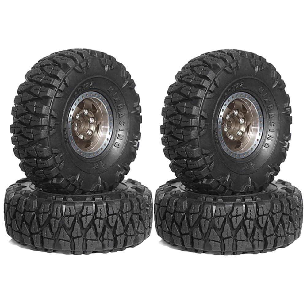 Fuhjythy 4-Teiliges 60-Mm-1,0-Beadlock-Radreifenset Aus Metall für 1/18 1/24 RC Crawler Car TRX4M SCX24 AX24 FCX24 Upgrade-Teile, Fuhjythy 4-Teiliges 60-Mm-1,0-Beadlock-Radreifenset Aus Metall für 1/18 1/24 RC Crawler Car TRX4M SCX24 AX24 FCX24 Upgrade-Teile, von Fuhjythy