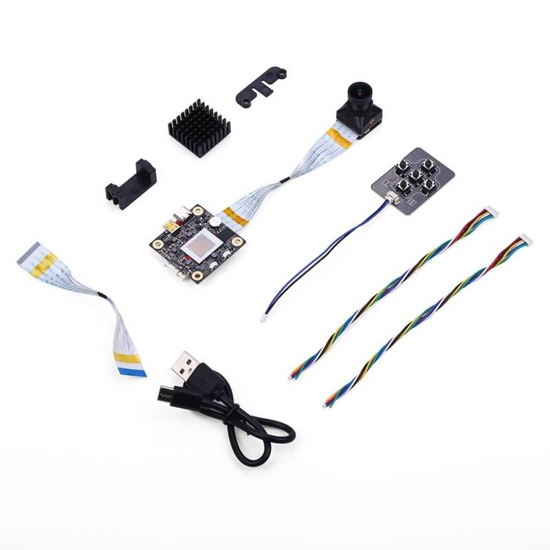 Fuhjythy 4K Split V5 FPV-Kamera HD DVR-Kamera CVBS -Kompatibler Ausgang USB-Video-Streaming Gyroflow für RC FPV Racing Drohnen von Fuhjythy