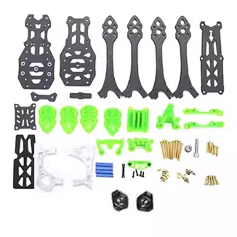 Fuhjythy Für MARK 5 5 Kohlefaserrahmen 225 mm 5 mm Arm für Lufteinheit HD/Analogkamera FPV Freestyle RC Racing Drone von Fuhjythy